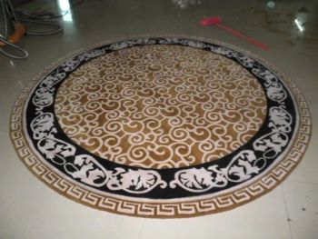 Circle Rugs Customized Wool Carpets Wall to Wall Carpet Rug New Zealand Carpet Restaurant Carpet Viscose Acrylic Hotel Carpet. Lobby Flooring Carpet Factory - QINGYUAN GLORTA CARPET CO., LTD - China