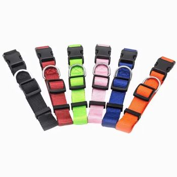 Costom Solid Color Dog Collars Nylon Adjustable Durable Pet Collar - Dongguan City Shanli Weaving Co., Ltd. - China