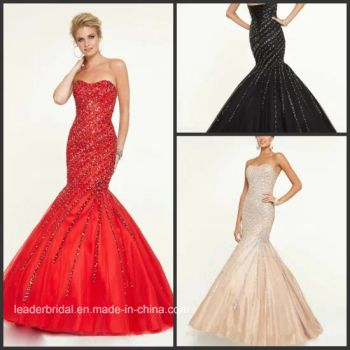 Red Black Cocktail Ball Gowns Sequins Beads Luxury Evening Prom Dresses Ra923 - Suzhou Leader Apparel Co., Ltd. - China