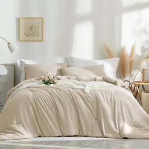 Emergency Product Queen Size 3 PCS Soft Lightweight Microfiber Down Alternative Comforters Set All Season 1 Comforter 2 Pillowcases Inexpensive - Foshan Yiroufang Textile Manufacture Co., Ltd. - China