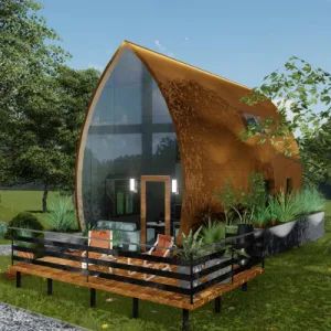 Prefabricated Houses with Steel Structure Prefabricated Hotel Wooden Bungalow Cabin - Ningbo Deepblue Smarthouse Co., Ltd. - China