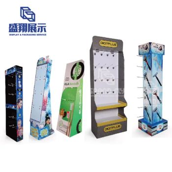 Custom Eco-Friendly Material Pop up Cardboard Display Shelf Paper Floor Display Corrugated Retail Stand for Light Advertising - Shenzhen Yangteng Trade Co., Ltd. - China