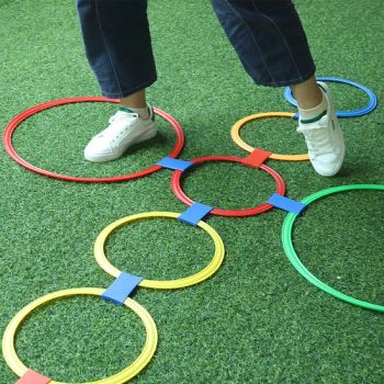 Sensory Integration Training Agility Circle, Hopscotch Toy, Creative Jigsaw Toys, Soft PVC Color Jump Ring - Nanjing Allshing Trade Company Limited - China