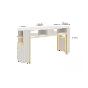 Nails Salon Furniture Nail Tables with UV Lights and Storage Manicure Table Set Beauty Salon - Henan Eminent Medical Devices Co., Ltd. - China