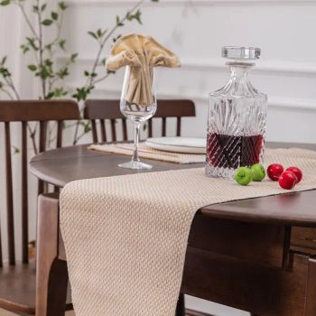 Custom 12 Packs Naturalburlap Table Runners 100% Jute Table Runner for Banguets - Anji Yangyi Textile Co, . Ltd - China