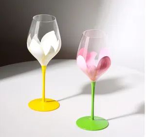 400ml Glass Goblet Long Stem Wine Glasses Table Decor Drinking Glass Cup - Ningbo Yuheng Medical Equipment Company Ltd - China