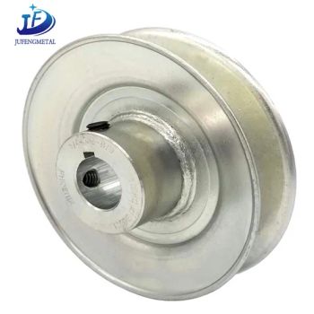 Custom Aluminum Alloy Synchronous Pulleys Timing Belt Pulley Design with Transmission Belt - Weifang Jufeng Metal Products Co., Ltd. - China