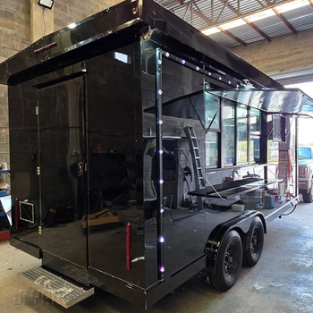 Enclosed Trailers / Fully Equipped Mobile Kitchen Food Trailer – Dual Axle Concession Stand – Black - senesie mfg llc - United States