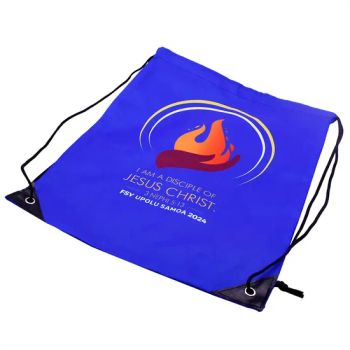 Custom Printed Logo Heat Transfer Drawstring Bags Promotional Packaging Polyester Sublimation Drawstring Backpacks - Guangzhou Mangou Arts and Crafts Co., Ltd. - China