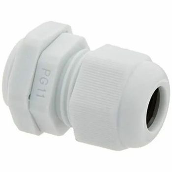 PVC CW Cable Gland, IP33 Material PVC IP Rating IP33 Gland thread PG7 Spanner size 15mm Gross weight: 3.8 -5 g Cable external diameter - Qutbi Electricals - India