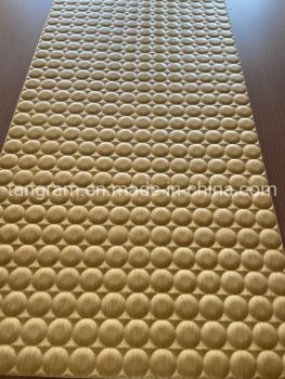3D Foam Leather Wall Panel Bubble Stripe 600x2700x5mm Gold Beige White Grey Black Pink Blue Red MOQ100 15D Self Adhesive - XIAMEN TANGRAM DECORATIVE MATERIALS CO.,LTD - China
