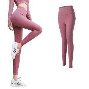 High Waist Plus Size Sports Leggings Gym Fitness Workout Breathable Yoga Pants - Jiangsu Baizhou Safety Technology Co., Ltd. - China