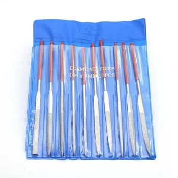 10PCS Electroplated Diamond Coated Needle Triangle Hand File Tools Set Sculpting Dressing Grinding for Alloys and Ceramics - Wuhan Jinguang Medical Technology Co., Ltd. - China