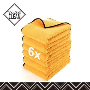 Fantasticlean Auto Detailing 6 Pack Premium Microfiber Towels 450GSM Microfiber Cleaning Cloth 15.7 X 15.7 in for Cars - Ningbo Fantasticar International Trade Co., Ltd. - China