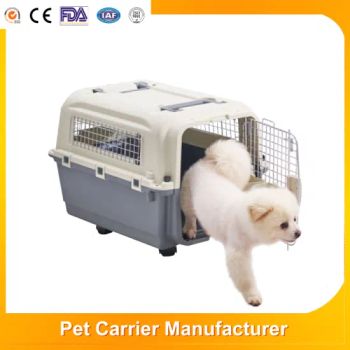 Eco-Friendly Portable Plastic Luxury PP Kennel Pet Crate Animal Dog Air Travel Cage Airline Approved Pet Transport Carrier - Enlightening Group Co., Ltd - China