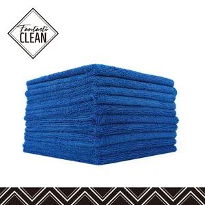Microfiber Towels Cloth 365GSM 70/30 Blend Absorbent Microfiber Cleaning Cloth for Car 16in X 16in Blue - Ningbo Fantasticar International Trade Co., Ltd. - China