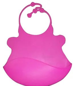 Waterproof Silicone Baby Bib with with Food Catcher Baby Silicone Bibs Wholesale Feeding Supplies - Xiamen Neway Rubber & Plastic Products Co., Ltd. - China