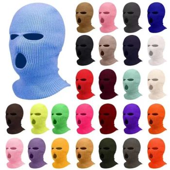 2026 Custom Logo 3 Hole Winter Hats Outdoor Sports Full Face Cover Ski Mask Warm Hats - JinJiang Nilong Group Co., Limited - China