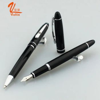 Unique Design Logo Fountain Pen for Business Gift Color Black Model NO. A58 Material Metal Specification SGS Sample Time 5 Days - Nanchang Valin Pen Industry Co., Ltd. - China