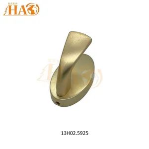 Heavy Duty Zinc Alloy Wall Mounted Hangers Gold Double Prongs Cloth Coat Hook - HAO HARDWARE CO., LTD. - China