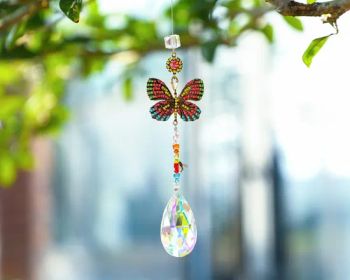 Butterfly Bee Crystal Suncatcher Rhinestone Insect Sun Catcher Garden Decor - Yiwu Renrui E-commerce Business - China