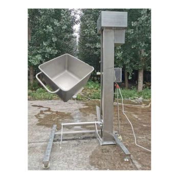 Bucket Lifter Other Meat Processing Machine Type Lifting Weight 200kg Voltage 380V Material 304SUS Trademark LIJIE Process - Zhucheng Lijie Food Machinery Co.,Ltd. - China