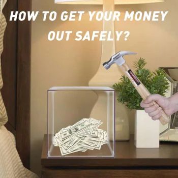 Acrylic Piggy Acrylic Money Saving Box Banks for Real Money Saving Box - Tianjin Caile Printing Co., Ltd - China