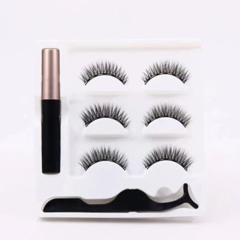 Jintong Factory Price 3D Silk Lashes Private Label Eyeliner False Eye Lash Makeup Magnetic Eyelashes - Qingdao Jintong Beauty Co., Ltd. - China