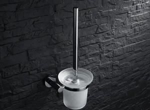 Wall Mounted Round Style Brass Toilet Brush Holder Chrome Finish 2405 - Changsha Yite Bathware Co., Ltd - China