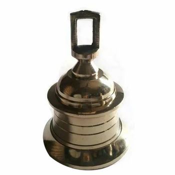 Hand Crafted Golden Brass Temple Bell Size vary Weight vary Color Golden Origin India Material Brass Work hand crafted Suitable For - Craft Tree Enterprises - India