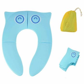 BABY TOILET SEAT FOLDABLE Color Blue Foldable Yes Material Plastic Seat Shape D Shape Toilet Type Western Seat Material - Iscon Mart - India