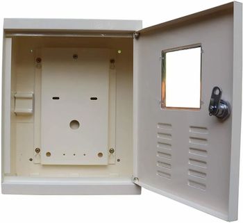 Control Panel Cabinet Weight 600 g MCB Count SPN Size 11 x 8 inch Shape Rectangular Material Mild Steel Sheet Thickness 5 - Hani Industries - India
