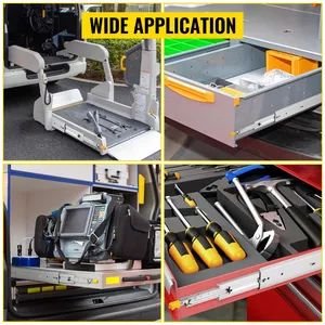 Heavy Duty Locking Drawer Slides Full Extension Ball Bearing Rail with Lock 12 14 16 18 20 22 24 26 28 30 32 36 40 Inch Side Mount - Jieyang Wugeng Hardware Co., Ltd. - China