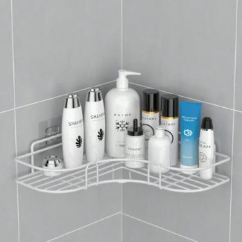 Bathroom Iron Towel Shelf Double Bars BlackWhite 523G 26x26x5cm MOQ1000 15kg - Ningbo General Union Co., Ltd. - China