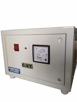 Mild Steel (Body) Three CVT Industrial Voltage Stabilizer Brand CVT Phase Three Power 1 kVA Frequency 60Hz Shape - Shubham Electricals & Electronics - India
