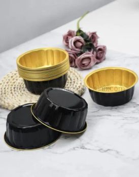 Food Grade Round Storage Cups with Aluminum Foil Trays with Lids Food Packing Foil Containers - OMC INTERNATIONAL (HK) CO., LIMITED - China
