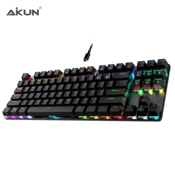 Professional Mechanical Gaming Keyboard - RGB Backlight - Mx Blue Switches, ABS + Iron Structure Full Size Electronics PCBA. M. M Function - Type C Conenction P - Aikun (China) Electronics Company Limited - China