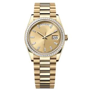Fashion Rrand Gold 904L Watch Replica Automatic Mechanical Watch Gift Casual Calendar 36mm Diamond Mens Watches - Ninghua County Impression Hakka E-Commerce Co., Ltd. - China