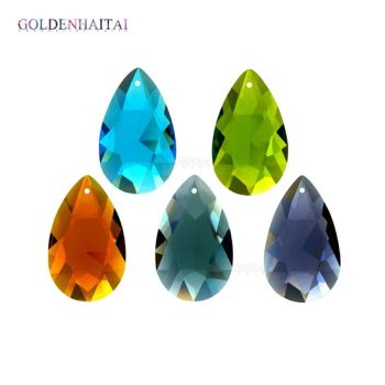 High Quality Colorful 38mm Crystal Glass Suncatcher Almond Pendant Chandelier Teardrop Prism Parts Curtain Beads for Dly Jewelry Decoration and Lighting/Lamp - Pujiang Haitai Crystal Lighting Co., Ltd - China