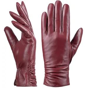 Winter Gloves Touchscreen Warm Driving Glove Lambskin Gloves for Woman - Xiamen Le Young Imp. & Exp. Co., Ltd - China