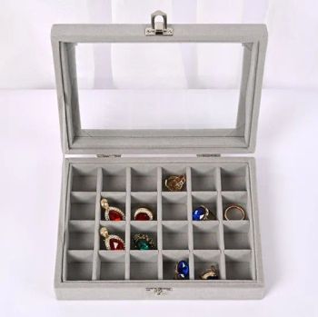 Factory Custom Velvet Jewelry Storage Box Ring Box High-End Window Display Jewelry Boxes - Xiamen Top Packing Industry Co., Ltd. - China