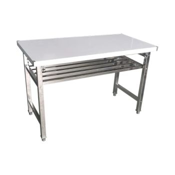 Portable Outdoor Tables Stainless Steel Folding Workbench Foldable Stainless Steel Work Table as Camping Table - Shandong Guanbai Catering Equipment Co., Ltd. - China