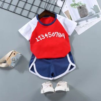 Children's Summer Home Clothing Summer Boys Short Sleeves Shorts Cotton Girls T-Shirt - Henan Feishuai Import and Export Trading Co., Ltd. - China