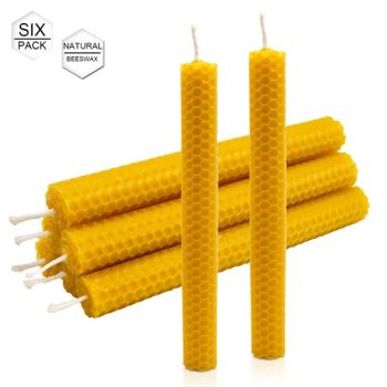Hand Rolled Pure Beeswax Dinner Stick Candles for Home Decoration - Shijiazhuang Tabo Candles Sales Co., Ltd. - China