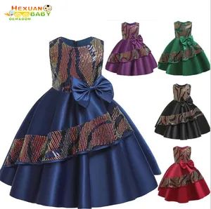 Girls Birthday Floral Dress Kids Party Princess Flower Wedding Toddler Girl Formal Bridesmaid Holiday Dresses - Shanghai Hexuan Baby Products Co., Ltd. - China