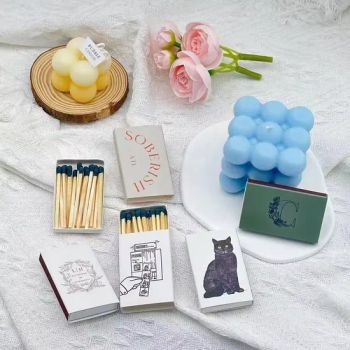 Matchbox with Customize Logo for Promotional Hotel Matches in Box for Cigar Candle Safety Match Factory Wholesale Wooden Matches - Sichuan Yelan International Trade Co., Ltd - China