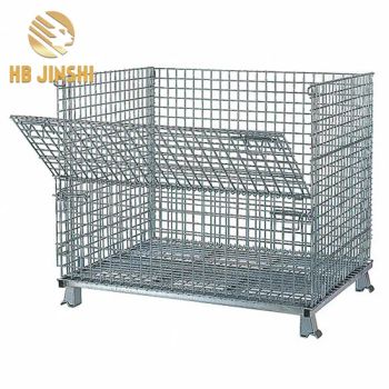 Foldable Galvanized Wire Mesh Container Storage Cages - Hebei Jinshi Industrial Metal Co., Ltd. - China