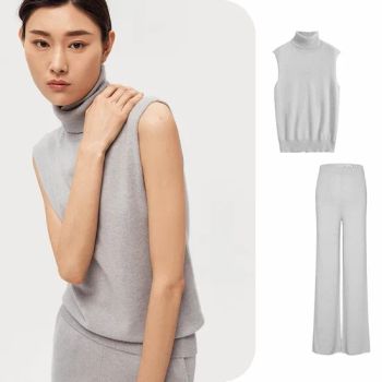 Custom Logo Solid Color Women Knitwear Breathable Knitted Pullover Womens Sweater - Wfs Cashmere Industry Co., Ltd - China