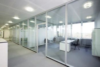 Customized Aluminium Alloy Glass Partition for Office or Other Uses - GUANGZHOU HOMI ALUMINIUM CO., LTD - China