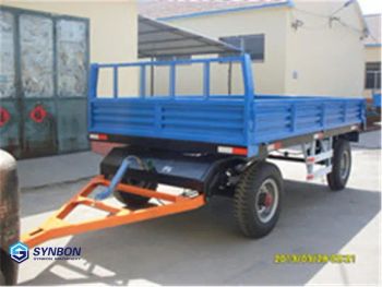 Farm Cargo Hauling 3ton Double Axle Box Trailer Origin China Model NO. SY7C-3 Trademark SYNBON HS Code 7326909000 Dead Weight - Synbon Machinery Co.,Ltd - China